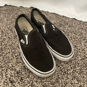 Black vans Classic slip on shoes